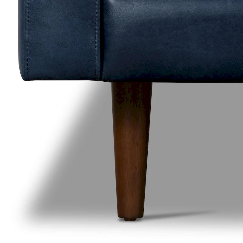 Canapé en cuir italien de 224,8 cm