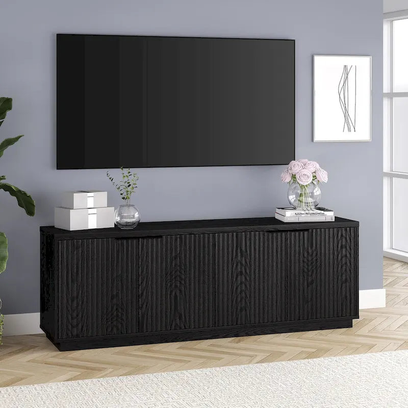 Meuble TV rectangulaire pour téléviseurs jusqu'à 78", 178 cm de large
