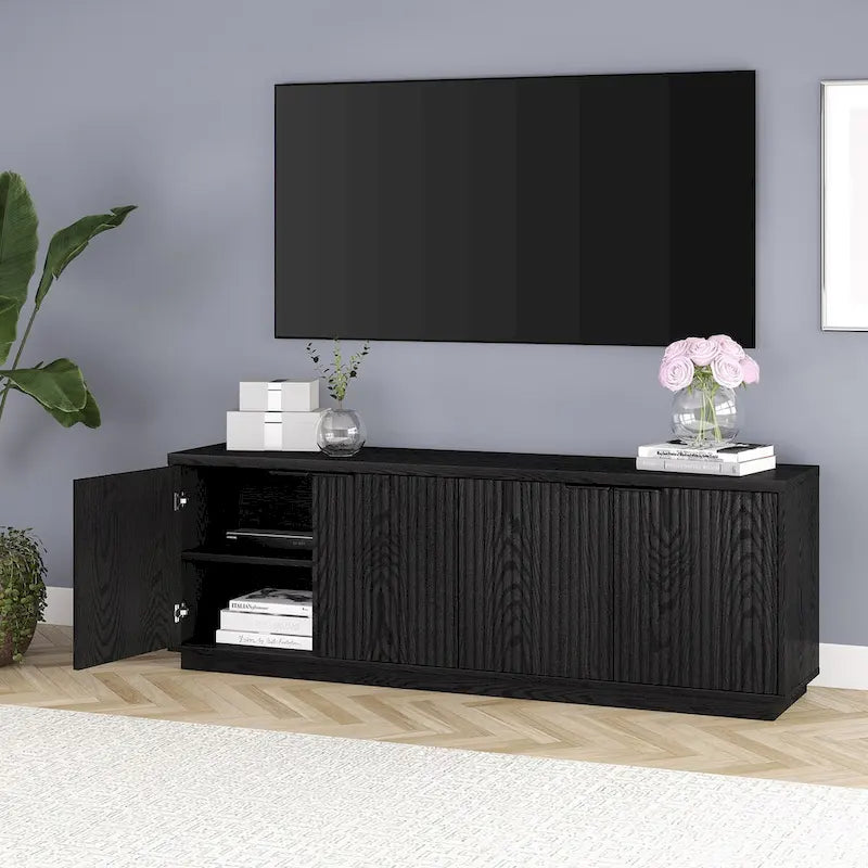Meuble TV rectangulaire pour téléviseurs jusqu'à 78", 178 cm de large