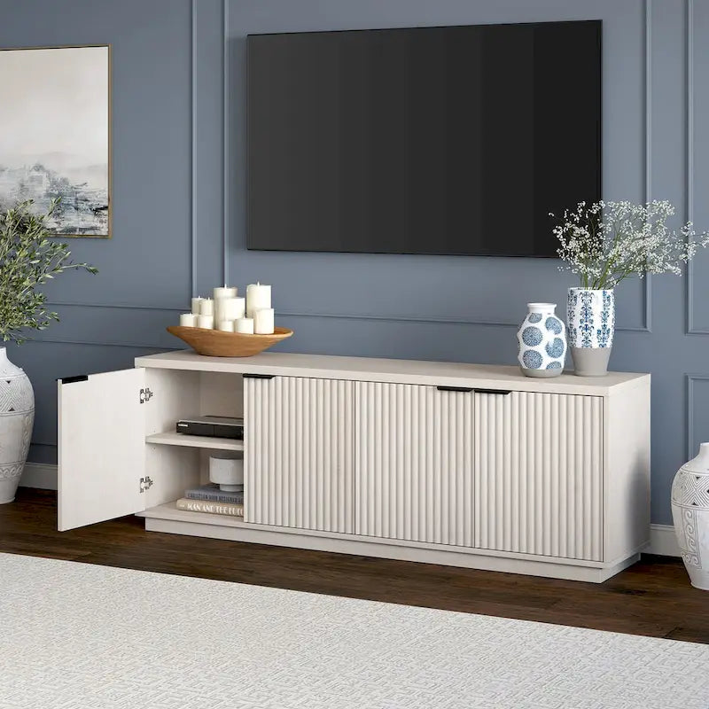 Meuble TV rectangulaire pour téléviseurs jusqu'à 78", 178 cm de large