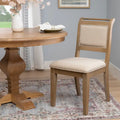Chaise de salle à manger en bois rembourrée
