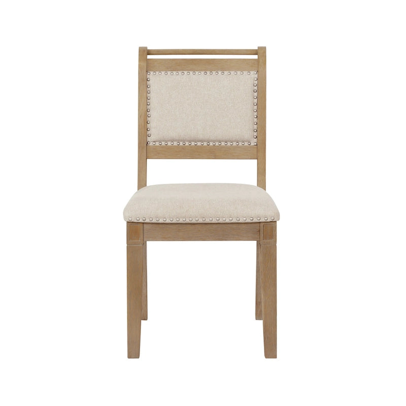 Chaise de salle à manger en bois rembourrée