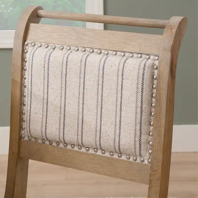 Chaise de salle à manger en bois rembourrée