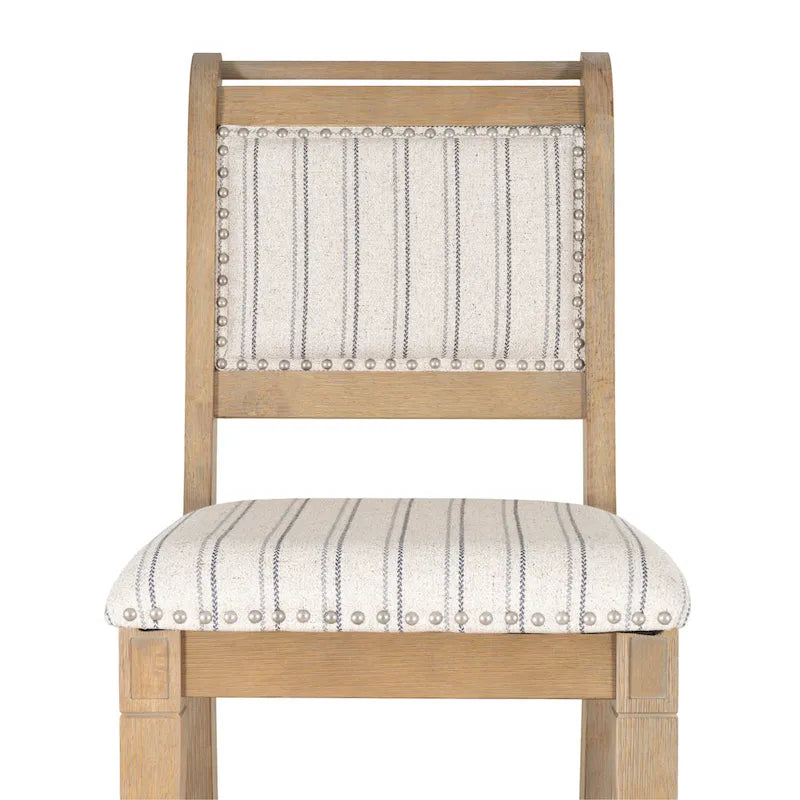 Chaise de salle à manger en bois rembourrée
