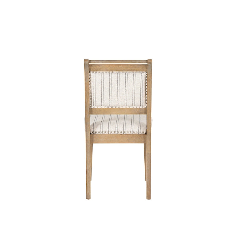 Chaise de salle à manger en bois rembourrée