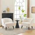 Fauteuil club moderne rembourré, ensemble de 2