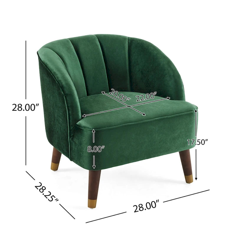 Fauteuil club moderne rembourré, ensemble de 2
