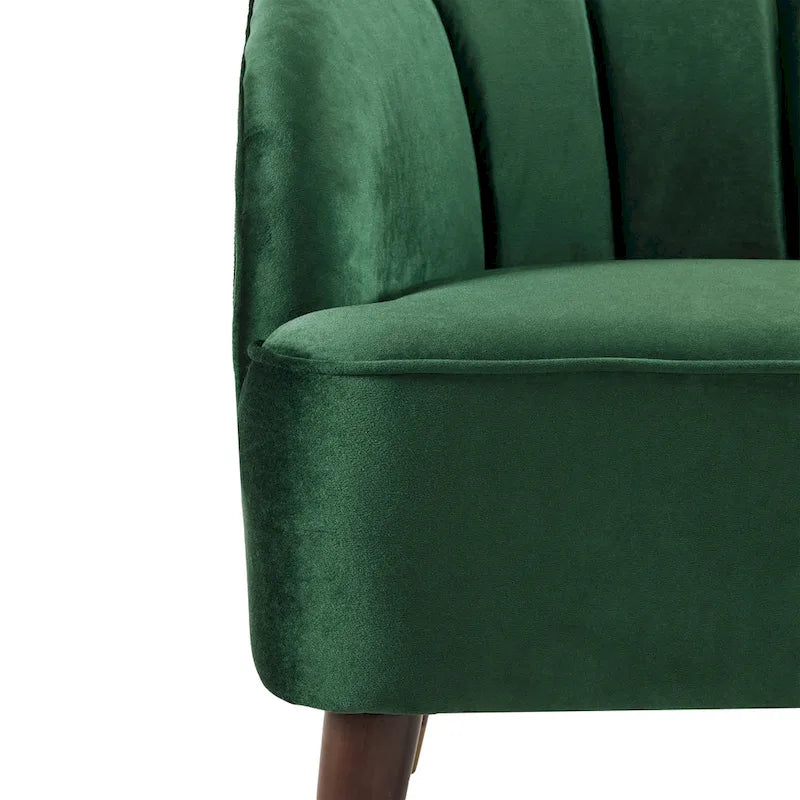 Fauteuil club moderne rembourré, ensemble de 2