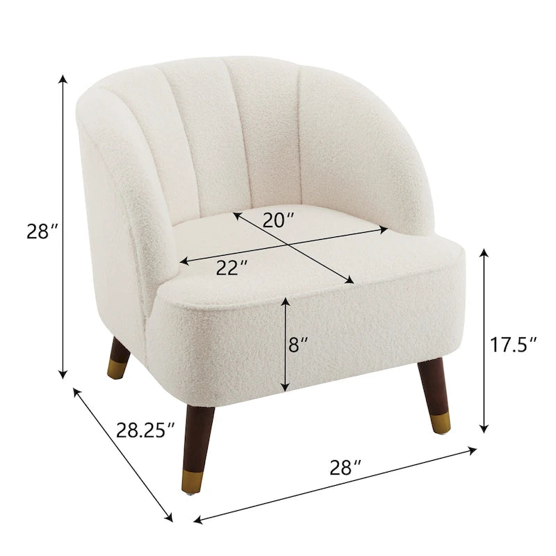 Fauteuil club moderne rembourré, ensemble de 2