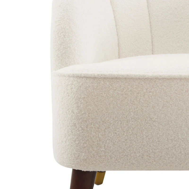 Fauteuil club moderne rembourré, ensemble de 2
