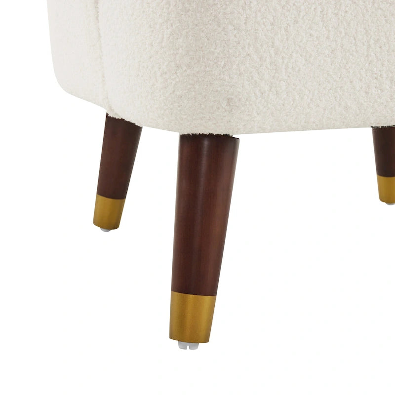 Fauteuil club moderne rembourré, ensemble de 2