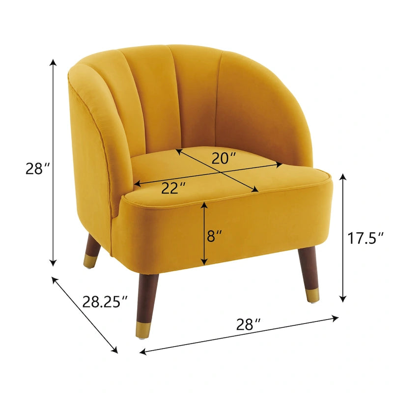 Fauteuil club moderne rembourré, ensemble de 2