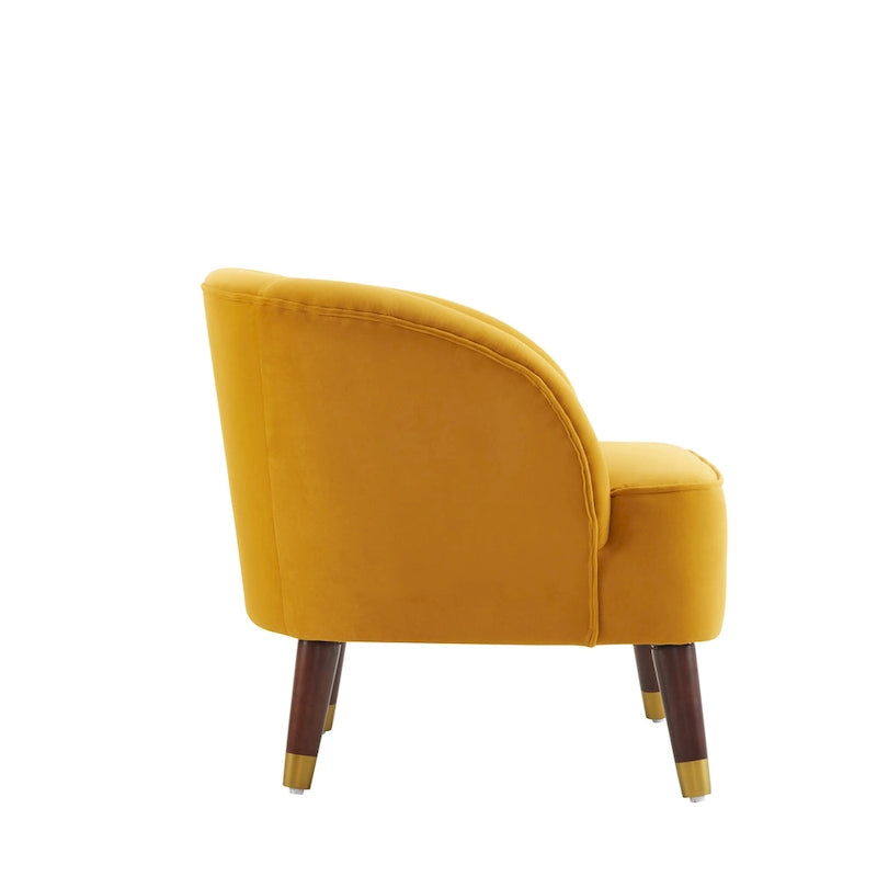 Fauteuil club moderne rembourré, ensemble de 2