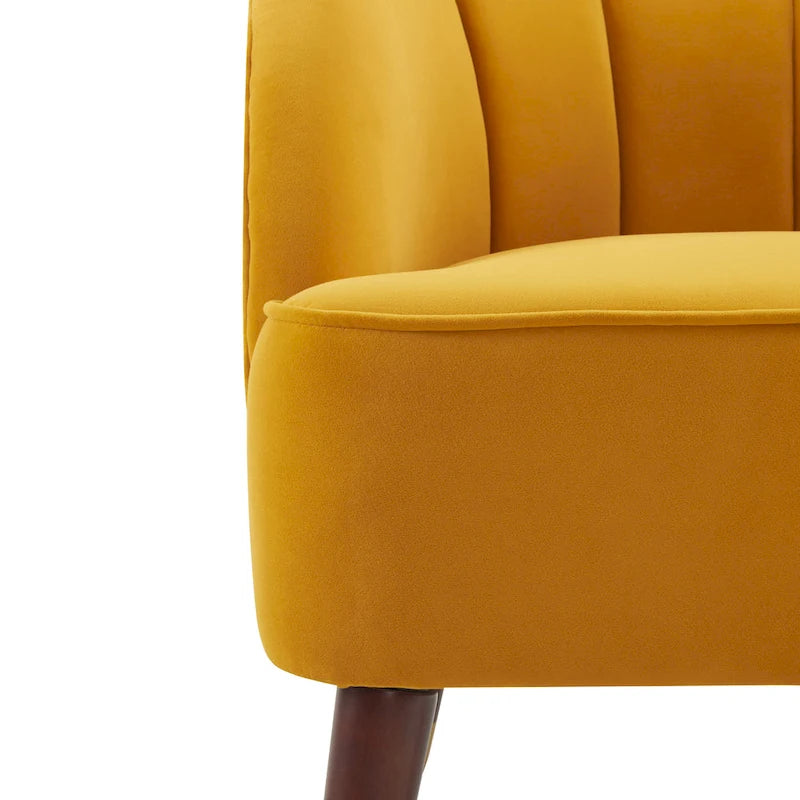 Fauteuil club moderne rembourré, ensemble de 2