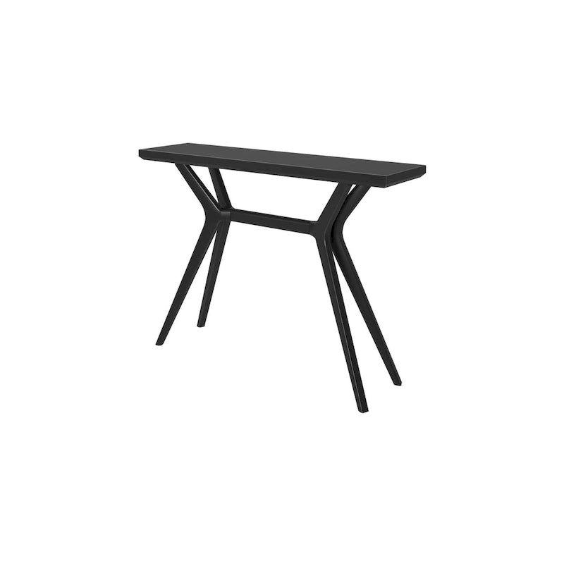 Table console à pieds croisés de 46", en pin massif