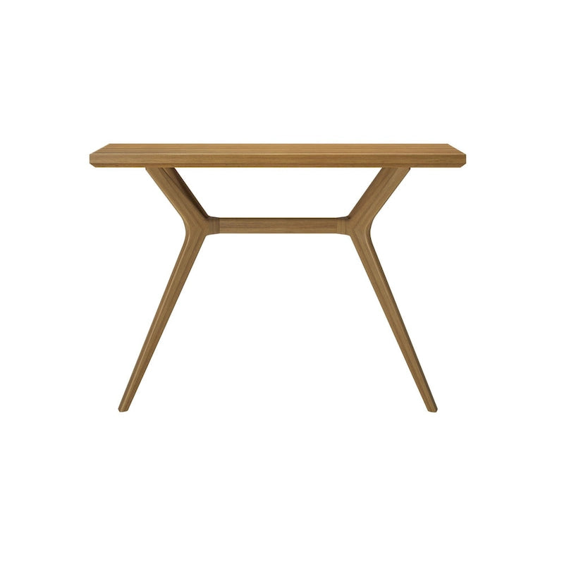 Table console à pieds croisés de 46", en pin massif