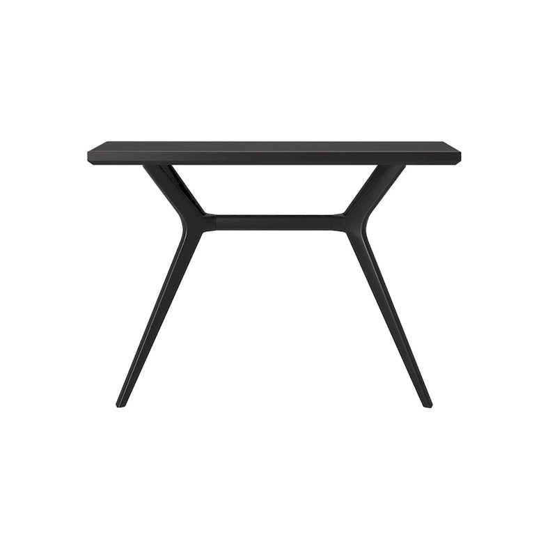 Table console à pieds croisés de 46", en pin massif