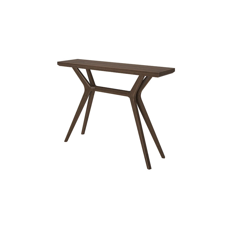Table console à pieds croisés de 46", en pin massif