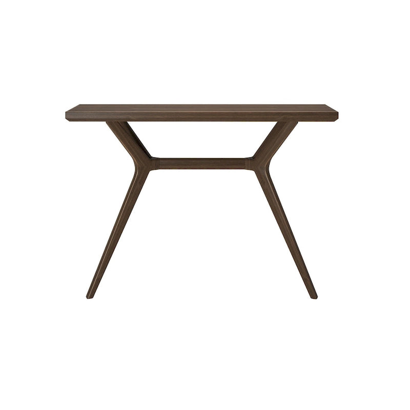 Table console à pieds croisés de 46", en pin massif