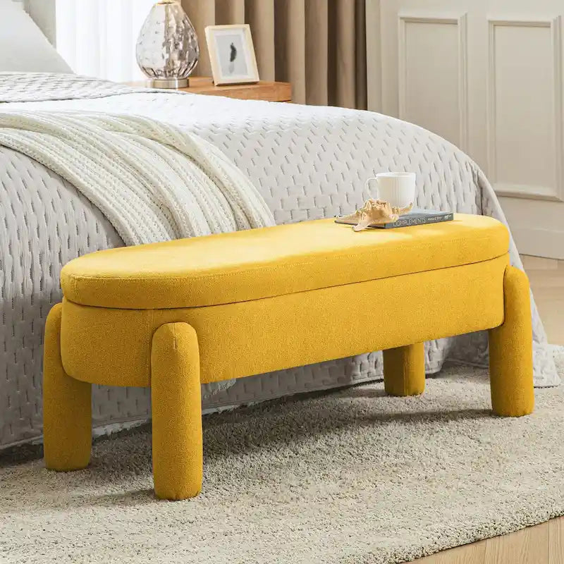 Banc de rangement moderne avec couvercle à charnière