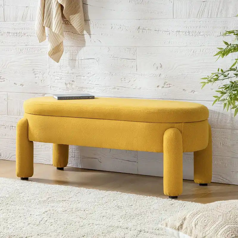 Banc de rangement moderne avec couvercle à charnière
