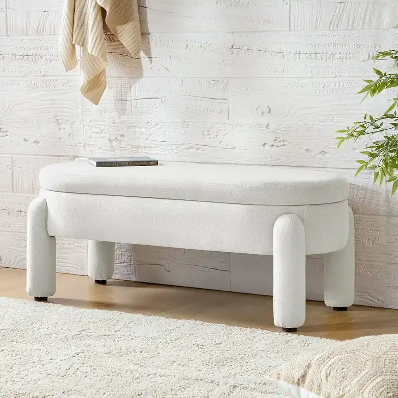 Banc de rangement moderne avec couvercle à charnière