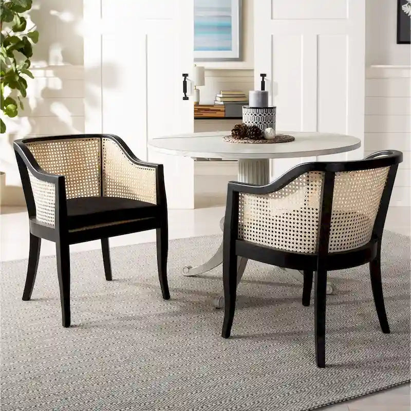 Table à manger à abattants avec pied central et détails sculptés en spirale, 43" x 31"